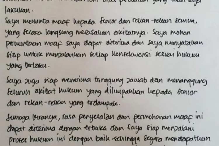 Beredar Surat Maaf Ferdy Sambo, Begini Bunyinya, Dapat dari Mana?