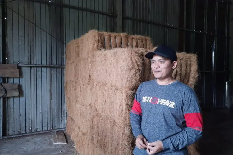Jok Mobil Mewah dari Sabut Kelapa Pangandaran