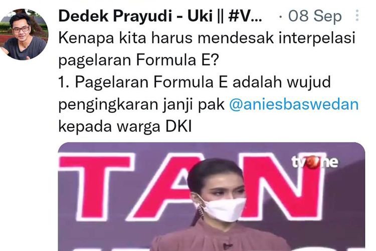 Bamus DPRD DKI Jakarta Setujui Hak Interpelasi, Dedek Prayudi Sebut Formula E Bau Amis