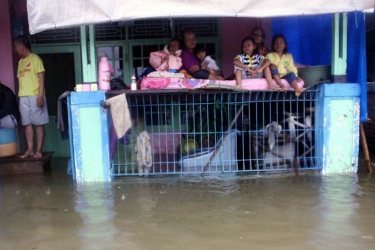 Sebanyak 236 Unit Rumah di Desa Karangligar Karawang Terendam Banjir