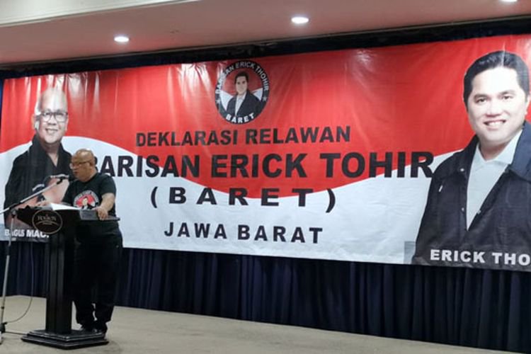Dukung Erick Thohir di Pilpres 2024, Baret Jabar Dideklarasikan di Bandung
