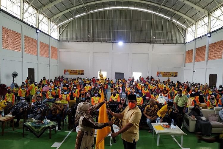 Usung Airlangga Hartarto Jadi Presiden, Baridin Kab Cirebon Deklarasi di Gor Pesantren Buntet