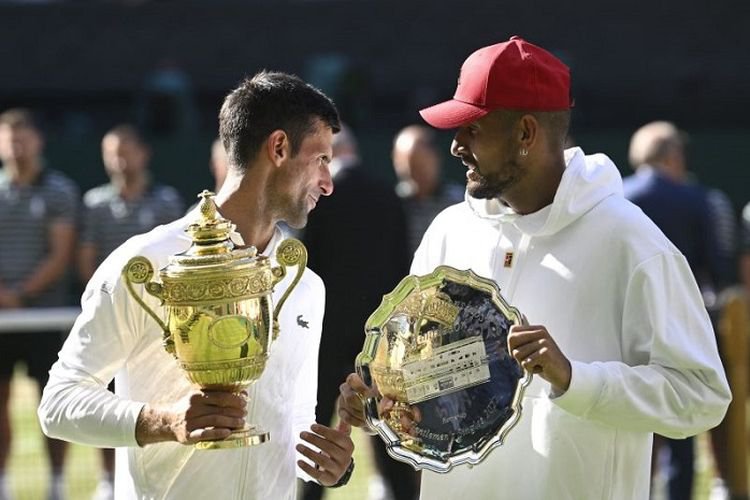 Novak Djokovic Berniat Traktir Nick Kyrgios Usai Kemenangan di Wimbledon