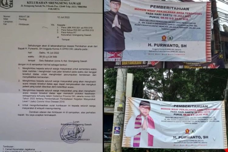 Viral! Anggota DPRD DKI Jakarta Tutup Jalan Demi Gelar Pesta Pernikahan Anaknya