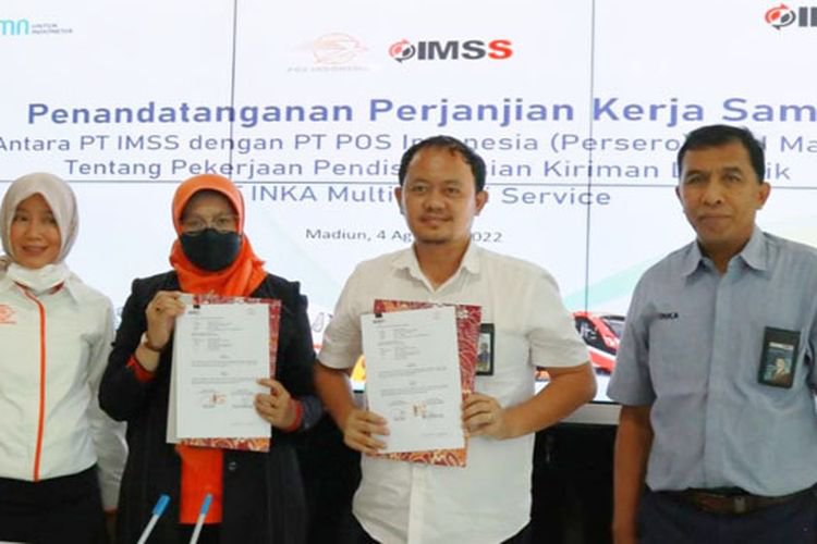 Gandeng PT IMSS, Pos Indonesia Perkuat Konektivitas Layanan Kiriman Logistik