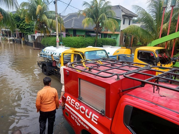 Imbas Banjir di Perumahan Mutiara Hijau Residance, 20 Kendaraan Turun Mesin
