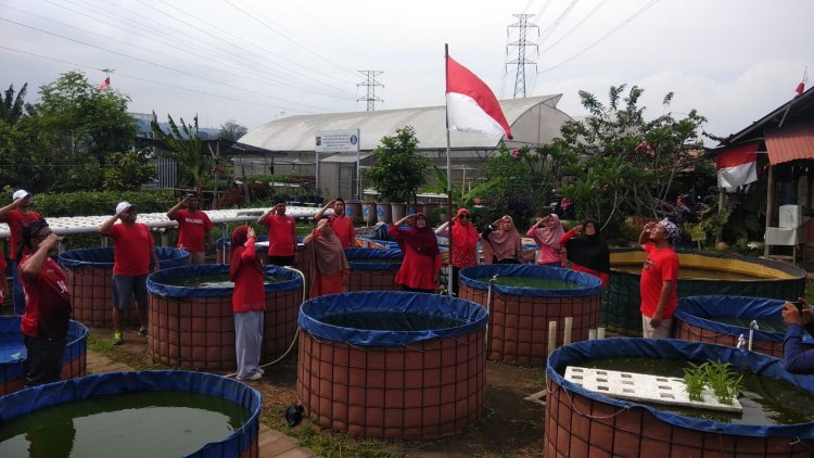 Begini Cara Petani Kota Bogor Kibarkan Bendera Peringati HUT RI ke-77 