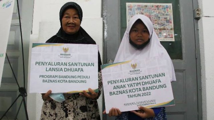 Baznas Kota Bandung dan Pos Indonesia Distribusikan Santunan 1.963 Lansia dan Yatim Duafa 