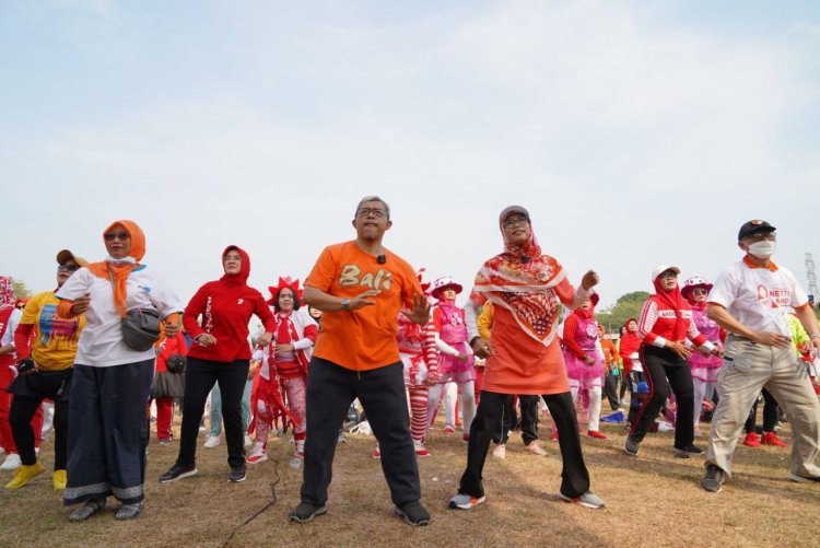 Gelar Senam Nusantara di Momen Kemerdekaan, Netty: Pertahankan Kemerdekaan dengan 'Kesehatan'