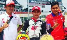 Dari Ciamis untuk Indonesia, Pembalap Decksa Finish Diposisi Pertama Dalam Kejuaraan Honda Thailand Talent Cup