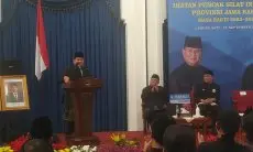Ridwan Kamil dan Prabowo Saling Melontarkan Pantun di Acara Pelantikan IPSI Jabar