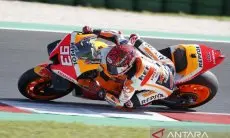 Marquez raih hasil positif dengan swingarm baru di latihan GP Aragon