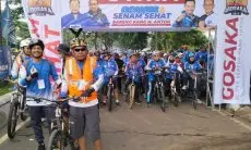 Puncak Perayaan HUT ke-21, Partai Demokrat Kabupaten Bogor Gowes Bareng Masyarakat