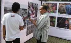 Ketua DPRD Kota Bogor Apresiasi Karya Foto Jurnalistik PFI di Alun-alun Bogor