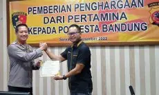 Sukses Ungkap Kasus Penyuntikan Elpiji Bersubsidi, Polresta Bandung Diganjar Penghargaan Pertamina