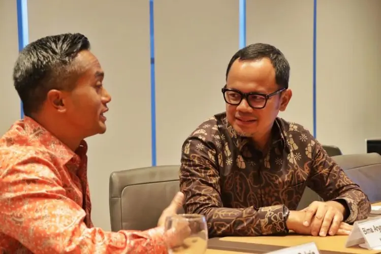 Bima dan Anindya Bakrie Bahas Peluang Kerjasama Transportasi Ramah Lingkungan   
