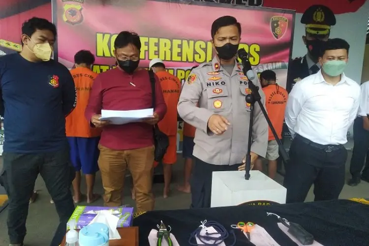 Tujuh Pelaku Curat Diciduk, Satu Ditembak Polres Cimahi