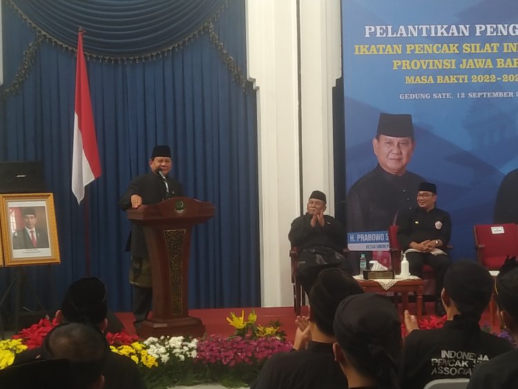 Ridwan Kamil dan Prabowo Saling Melontarkan Pantun di Acara Pelantikan IPSI Jabar