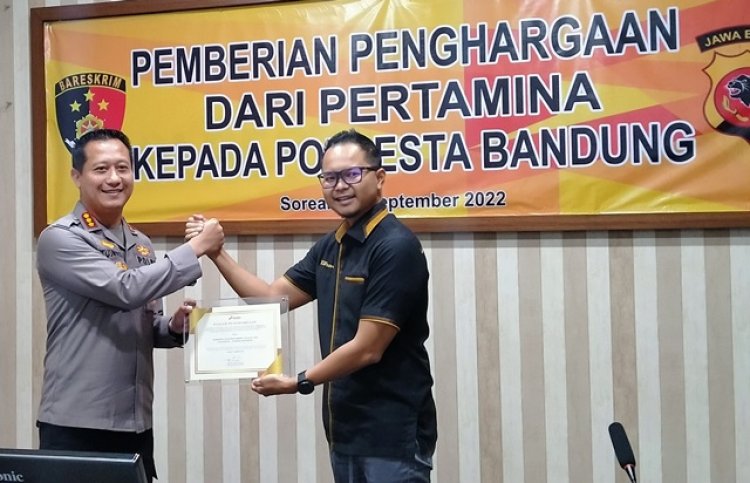 Sukses Ungkap Kasus Penyuntikan Elpiji Bersubsidi, Polresta Bandung Diganjar Penghargaan Pertamina
