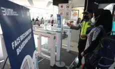 FOTO: Uji Coba Face Recognition Boarding Gate di Stasiun KAI