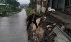 Diguyur Hujan Selama 1 Jam, Tembok Penahan Tebing di Parongpong Ambruk