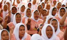 Perhatikan Kaum Perempuan, Ratusan Emak-emak di Indramayu Dukung Ganjar di 2024
