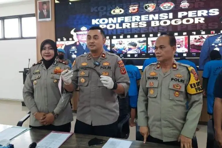 5 Orang Geng Motor Tanjakan Crew Diamankan Polres Bogor