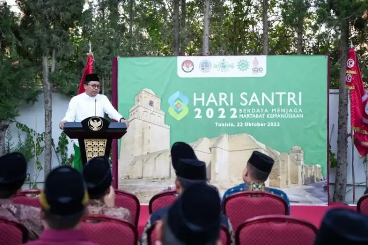 Berlangsung Khidmat, Peringatan Hari Santri Nasional di Tunisia