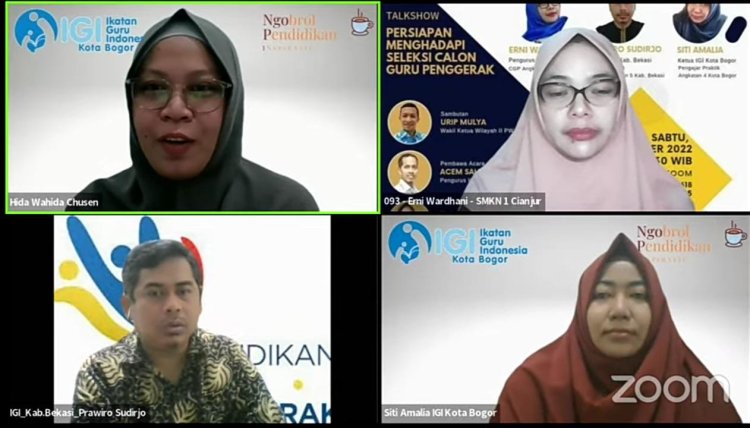 IGI Kota Bogor Beberkan Persiapan Hadapi Seleksi CGP, Pantang Mengajar Kalau Tidak Belajar 