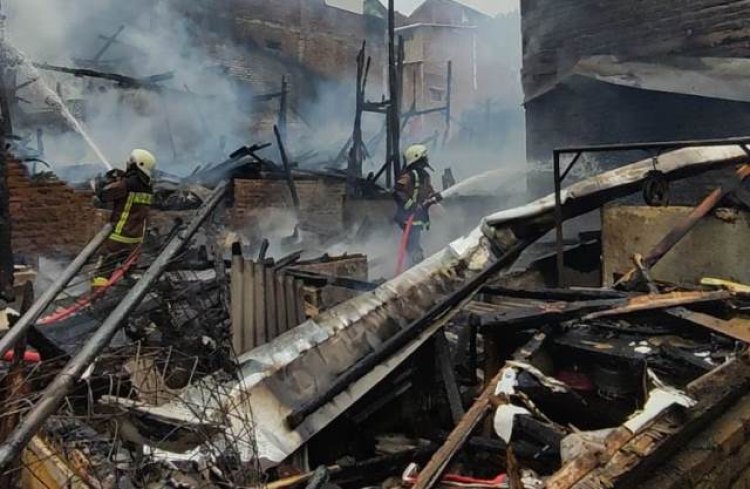 Nihil Korban Jiwa, Tapi Kebakaran Hanguskan 4 Rumah di Dayeuh Handap Garut