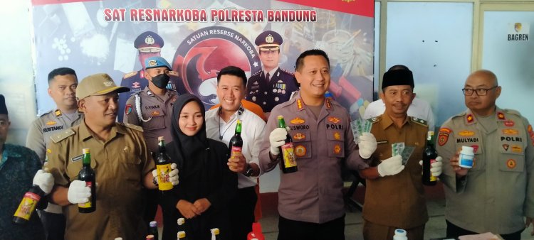 Polresta Bandung Berhasil Amankan Ribuan Butir Obat Terlarang