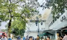 Api di Gedung Bappelitbang Balai Kota Bandung Berhasil di Padamkan