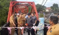 Jembatan Ledeng Sindangsari di Kota Bogor Sudah Bisa Dilintasi Motor Lagi