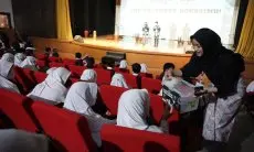 FOTO: Siswa SMP Darul Hikam Galang Dana untuk Korban Gempa Cianjur