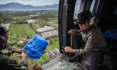 Bima Lempar Bantuan Dari Helikopter untuk Korban Gempa Cianjur 