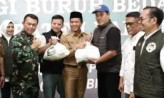 21 Ribu Buruh Kabupaten Bandung Mendapatkan Bantuan Paket Sembako dari Pemkab Bandung