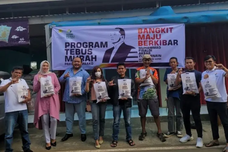 Dorong Ketahanan Pangan, Hipmi Gelar Kegiatan Tebus Murah di 313 RW di Kota Cimahi 