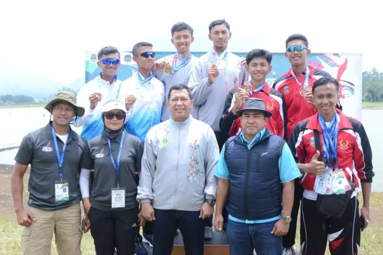 Kalahkan Atlet Pelatnas, Atlet Dayung Bogor Raih Medali Emas di Porprov ke XIV Jawa Barat 2022