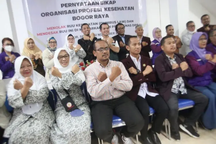 Organisasi Profesi Kesehatan Bogor Raya Tolak RUU Kesehatan Omnibus Law