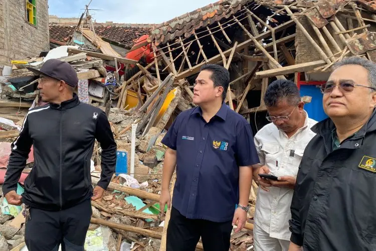 BUMN Gotong Royong Bantu Pemulihan 40 Desa Terdampak Gempa Cianjur