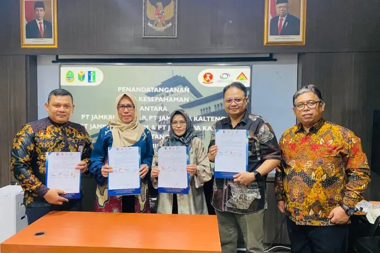 Bangun Sinergi, PT Jamkrida Jabar Teken MoU dengan Tiga Jamkrida di Kalimantan