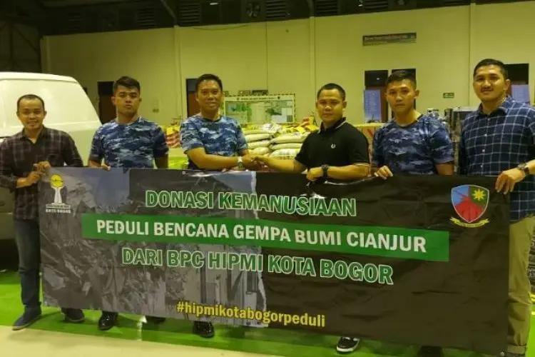 HIPMI Kota Bogor Kirim Sembako dan Hasil Produk Anggota Untuk Korban Gempa Cianjur 