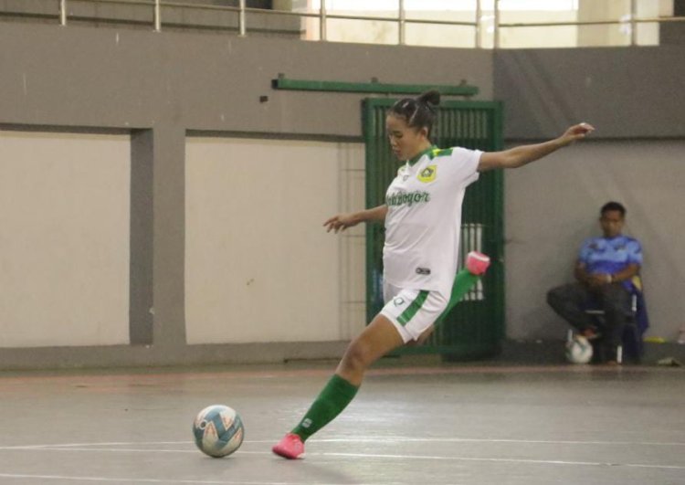 Lolos ke Final, Tim Futsal Putri Kabupaten Bogor Selangkah Lagi Meraih Medali Emas