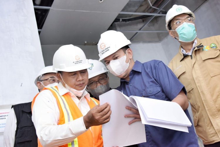 Wagub Jabar Tinjau Pelaksanaan Pembangunan Gedung Baru RSUD Kota Bogor 