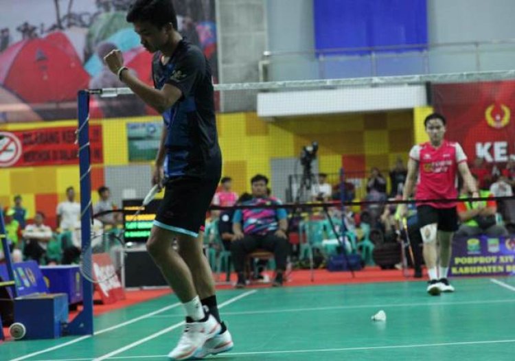 Bermain dalam Kondisi Cedera dan Sabet Emas, Hafiz Hidayatullah Pahlawan Badminton Kabupaten Bogor di Porprov XIV Jabar 2022