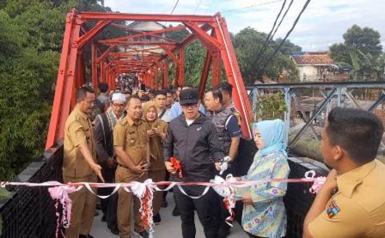 Jembatan Ledeng Sindangsari di Kota Bogor Sudah Bisa Dilintasi Motor Lagi
