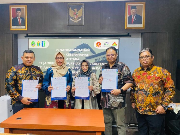 Bangun Sinergi, PT Jamkrida Jabar Teken MoU dengan Tiga Jamkrida di Kalimantan