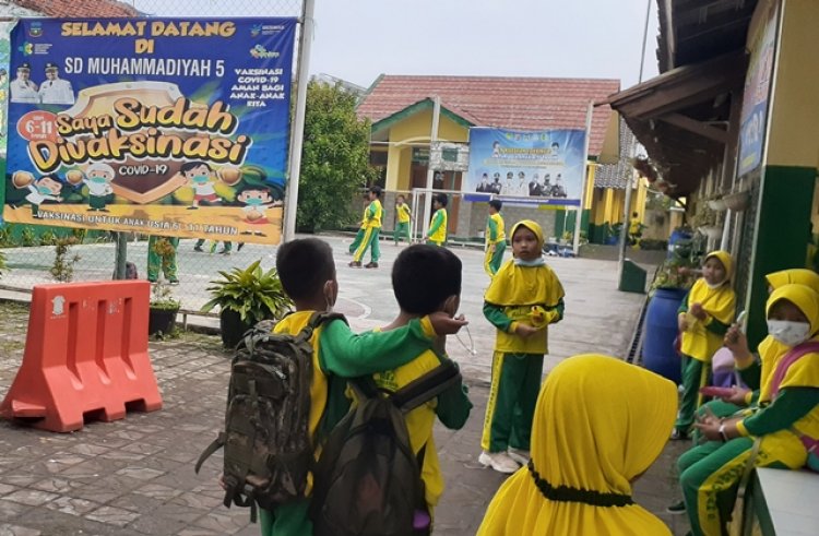 Peduli Gempa Cianjur, Warga SD Muhammadiyah 5 Garut Kota Galang Dana Bantuan