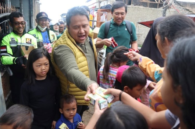 Perumda Tirta Pakuan Kota Bogor Bantu Korban Gempa Cianjur