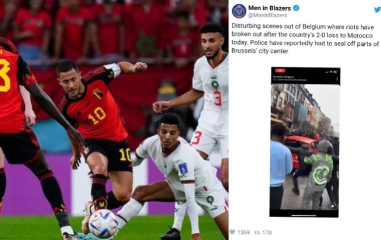 Belgia Dikalahkan Maroko di Piala Dunia 2022, Kerusuhan Pecah di Brussel